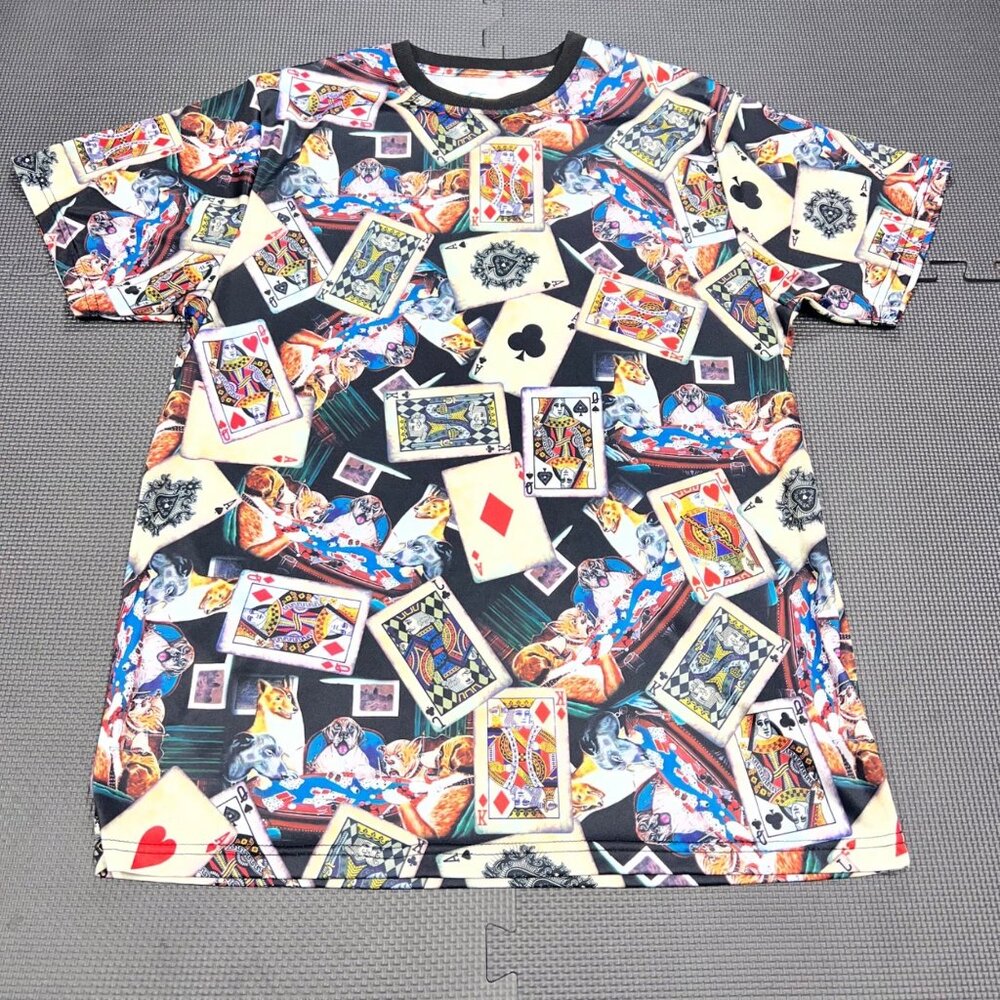 Fresh Prince Of Bel-Air XL Playing Card Graphic T-Shirt Multicolor Polyester Men